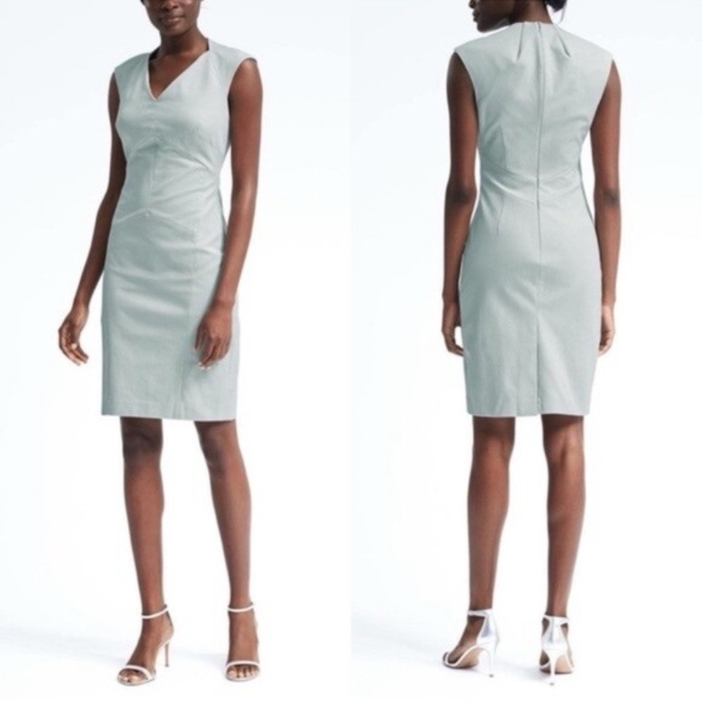 Banana Republic Sleeveless Light Blue Dress